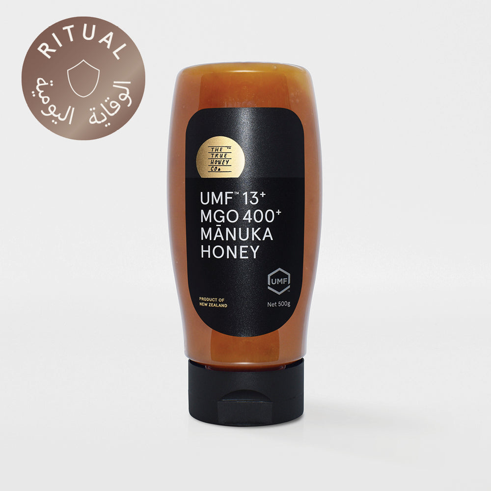 The True Honey Co. 400 MGO (13 UMF) Manuka Honey Squeezy - 500g