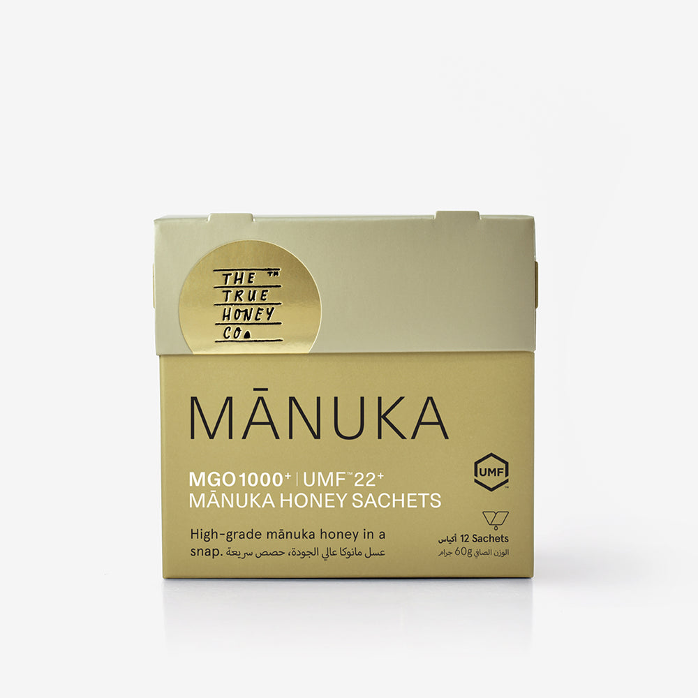 The True Honey Co. 1000MGO Manuka Honey Sachets 60g (12x5g)