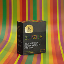 تحميل وتشغيل الفيديو في عارض المعرض ، Buzzies - 400 MGO Manuka Honey Sachets for Kids
